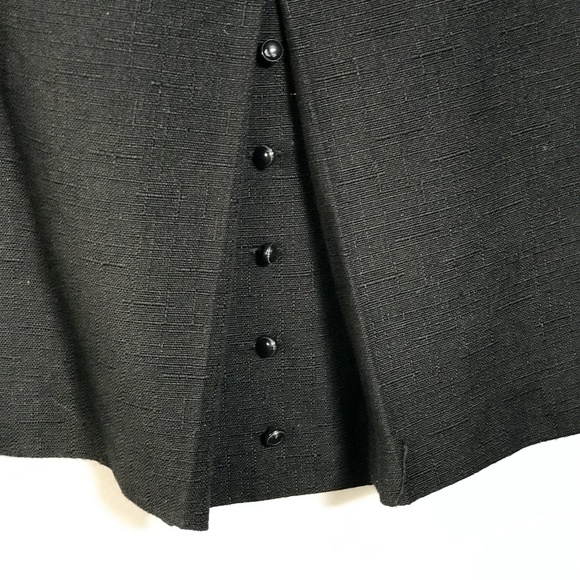 Ann Taylor - NWOT Black Skirt with Button Details - Picture 3 of 5